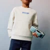 Bedrucktes Sweatshirt mit Stickerei