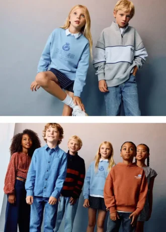 Bedrucktes Sweatshirt mit Stickerei