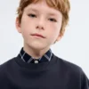 Bedrucktes Sweatshirt mit Stickerei Bedrucktes Sweatshirt mit Stickerei