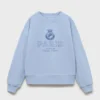 Bedrucktes Sweatshirt mit Stickerei