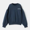 Bedrucktes Sweatshirt mit Stickerei