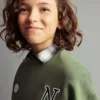 Bedrucktes Sweatshirt mit Stickerei Bedrucktes Sweatshirt mit Stickerei