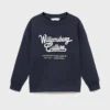 Bedrucktes Sweatshirt mit Stickerei Bedrucktes Sweatshirt mit Stickerei