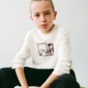 Bedrucktes T-Shirt aus Baumwollmischung Bedrucktes T-Shirt aus Baumwollmischung