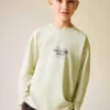 Bedrucktes T-Shirt aus Baumwollmischung Bedrucktes T-Shirt aus Baumwollmischung