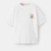 Bedrucktes T-Shirt aus Baumwollmischung Bedrucktes T-Shirt aus Baumwollmischung