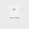 Bedrucktes T-Shirt aus Baumwollmischung