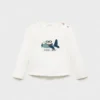 Bedrucktes T-Shirt aus Baumwollmischung