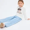 Bedrucktes T-Shirt aus Baumwollmischung