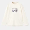 Bedrucktes T-Shirt aus Baumwollmischung Bedrucktes T-Shirt aus Baumwollmischung