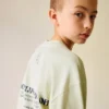 Bedrucktes T-Shirt aus Baumwollmischung Bedrucktes T-Shirt aus Baumwollmischung