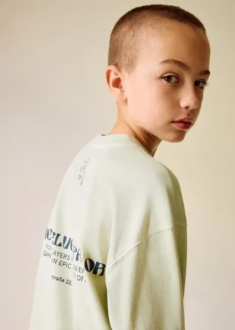 Bedrucktes T-Shirt aus Baumwollmischung