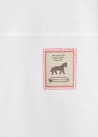 Bedrucktes T-Shirt aus Baumwollmischung