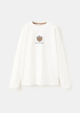Bedrucktes T-Shirt aus Baumwollmischung