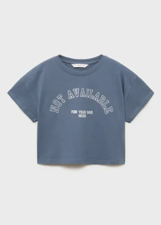 Bedrucktes T-Shirt aus Baumwollmischung