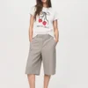 Bedrucktes T-Shirt aus Baumwollmischung