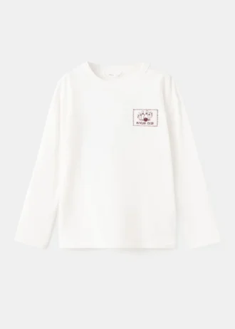 Bedrucktes T-Shirt aus Baumwollmischung