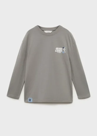 Bedrucktes T-Shirt aus Baumwollmischung