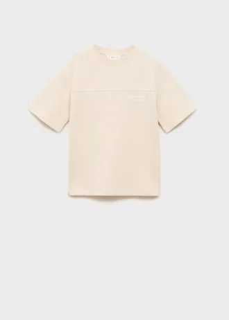 Bedrucktes T-Shirt aus Baumwollmischung