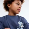 Bedrucktes T-Shirt aus Baumwollmischung Bedrucktes T-Shirt aus Baumwollmischung