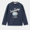Bedrucktes T-Shirt aus Baumwollmischung Bedrucktes T-Shirt aus Baumwollmischung