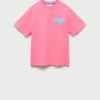 Bedrucktes T-Shirt aus Baumwollmischung Bedrucktes T-Shirt aus Baumwollmischung