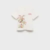 Bedrucktes T-Shirt aus Baumwollmischung