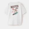 Bedrucktes T-Shirt aus Baumwollmischung Bedrucktes T-Shirt aus Baumwollmischung