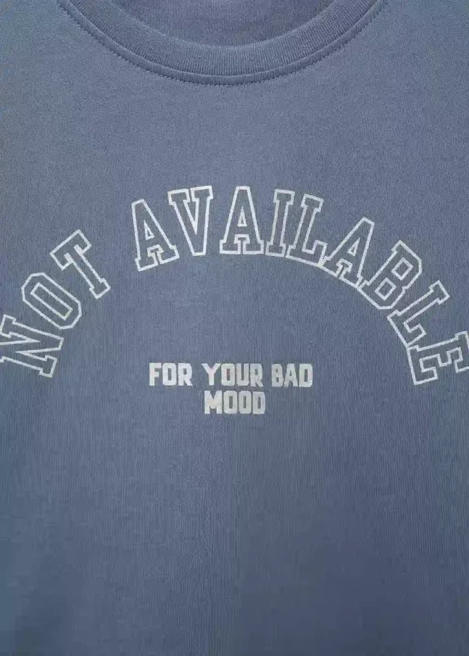 Bedrucktes T-Shirt aus Baumwollmischung