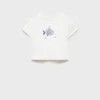 Bedrucktes T-Shirt aus Baumwollmischung