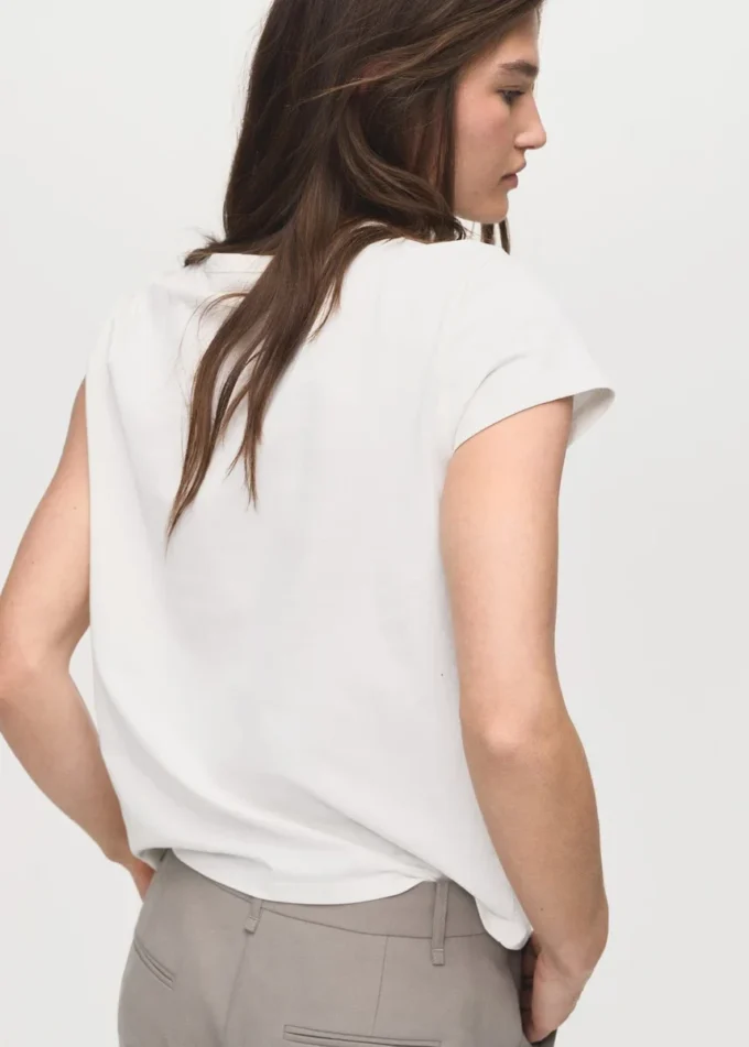 Bedrucktes T-Shirt aus Baumwollmischung