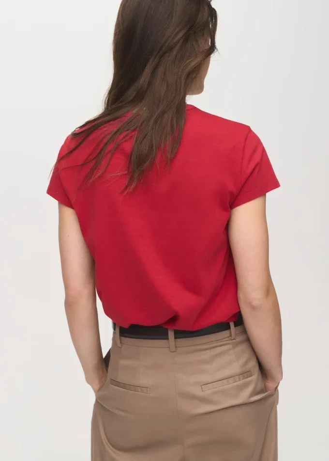 Bedrucktes T-Shirt aus Baumwollmischung