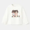 Bedrucktes T-Shirt aus Baumwollmischung