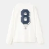 Bedrucktes T-Shirt aus Baumwollmischung Bedrucktes T-Shirt aus Baumwollmischung