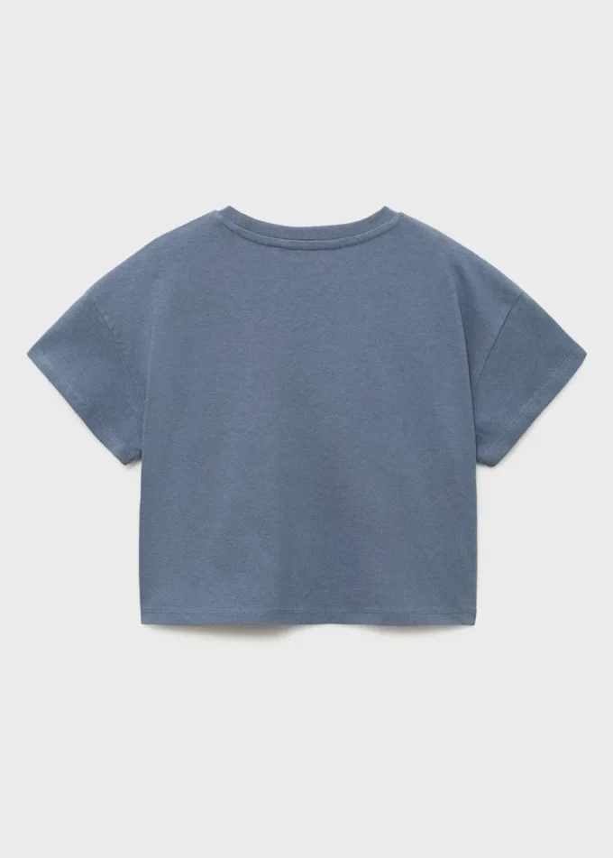 Bedrucktes T-Shirt aus Baumwollmischung