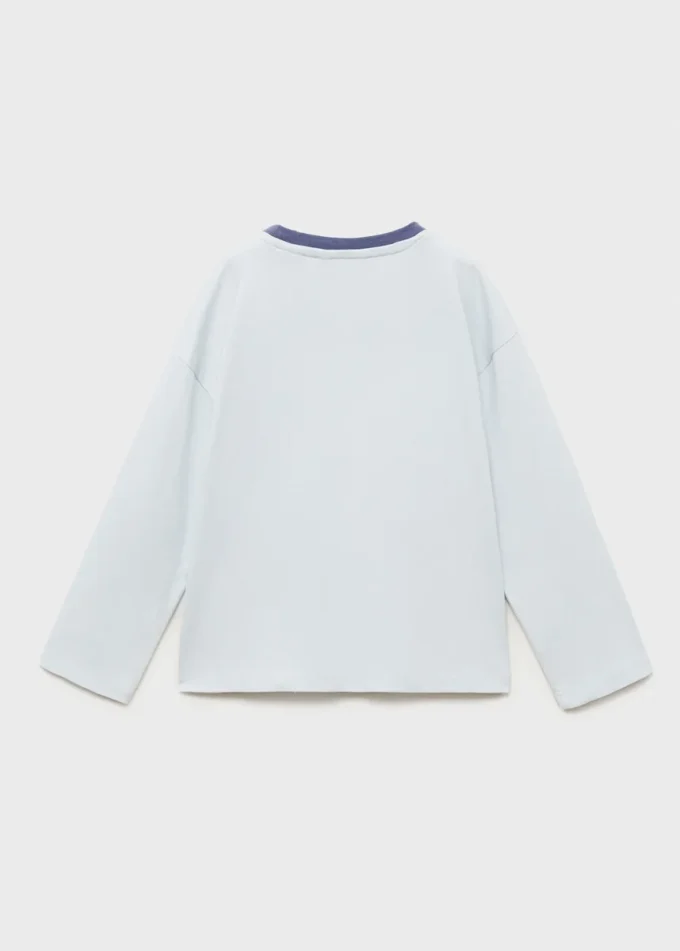 Bedrucktes T-Shirt aus Baumwollmischung