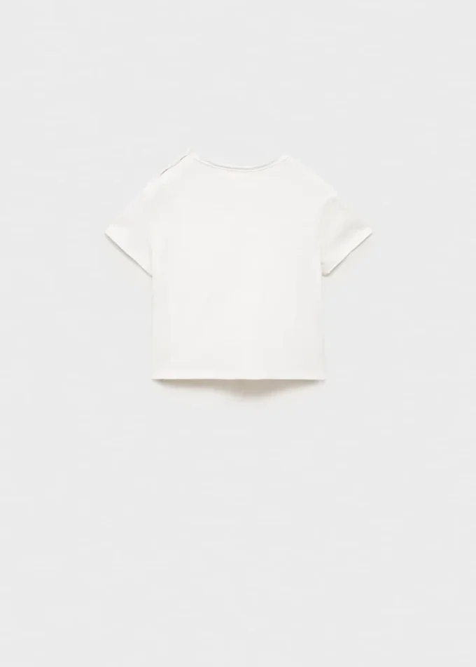 Bedrucktes T-Shirt aus Baumwollmischung