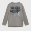 Bedrucktes T-Shirt aus Baumwollmischung Bedrucktes T-Shirt aus Baumwollmischung