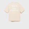 Bedrucktes T-Shirt aus Baumwollmischung Bedrucktes T-Shirt aus Baumwollmischung