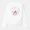 Bedrucktes T-Shirt mit Rüschen