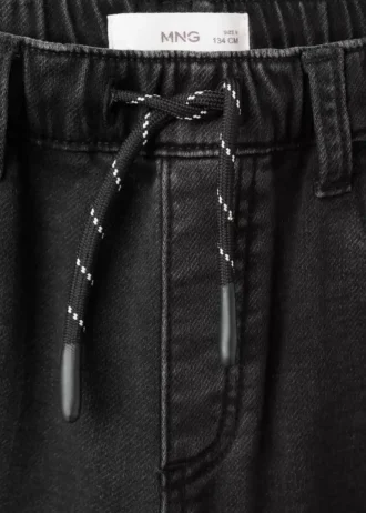 Bequeme Jeans mit Kordelzug