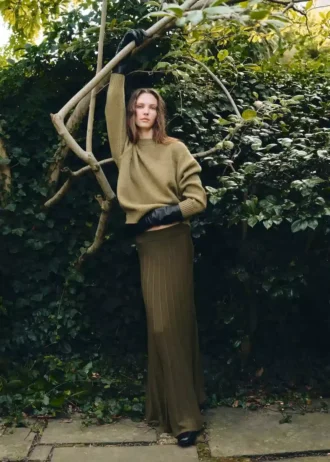 Übergroßer Grobstrickpullover
