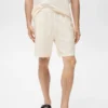 Bermudashorts aus Baumwoll-Seersucker mit Kordelzug
