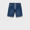 Bermudashorts aus Denim mit Kordelzug Bermudashorts aus Denim mit Kordelzug