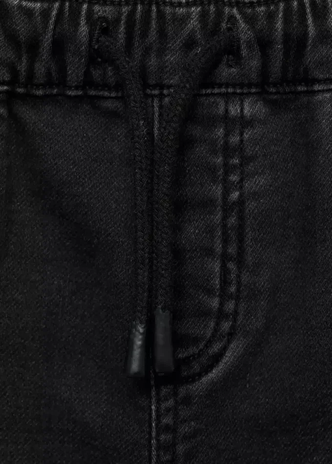 Bermudashorts aus Denim mit Kordelzug Bermudashorts aus Denim mit Kordelzug