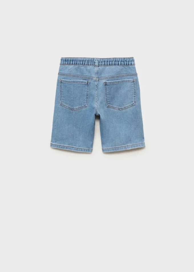 Bermudashorts aus Denim mit Kordelzug Bermudashorts aus Denim mit Kordelzug