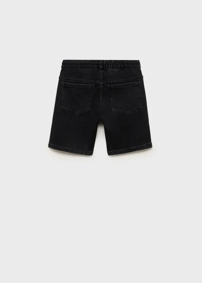 Bermudashorts aus Denim mit Kordelzug Bermudashorts aus Denim mit Kordelzug