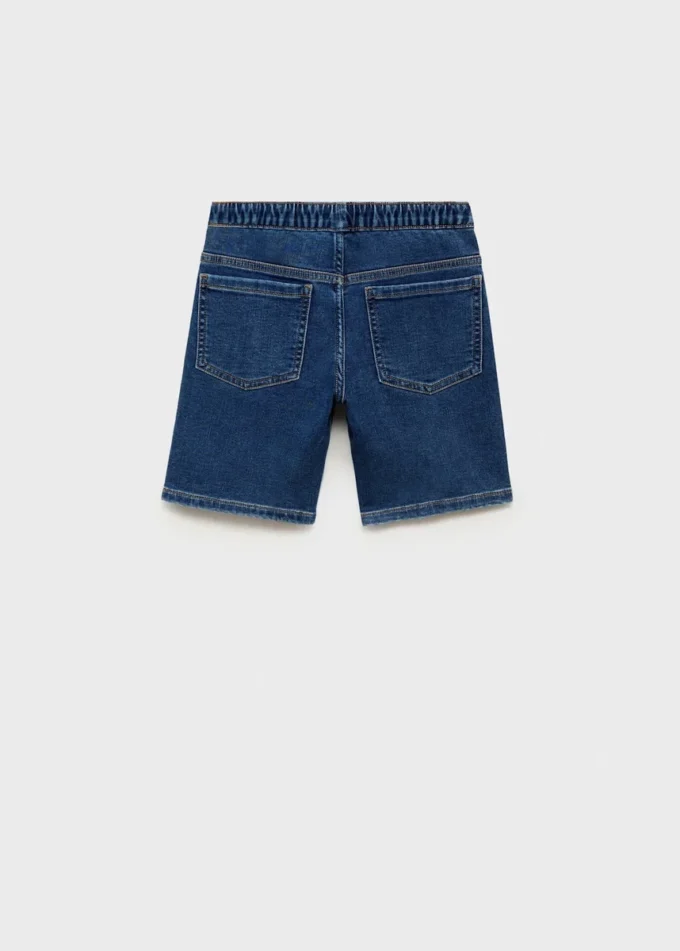Bermudashorts aus Denim mit Kordelzug Bermudashorts aus Denim mit Kordelzug