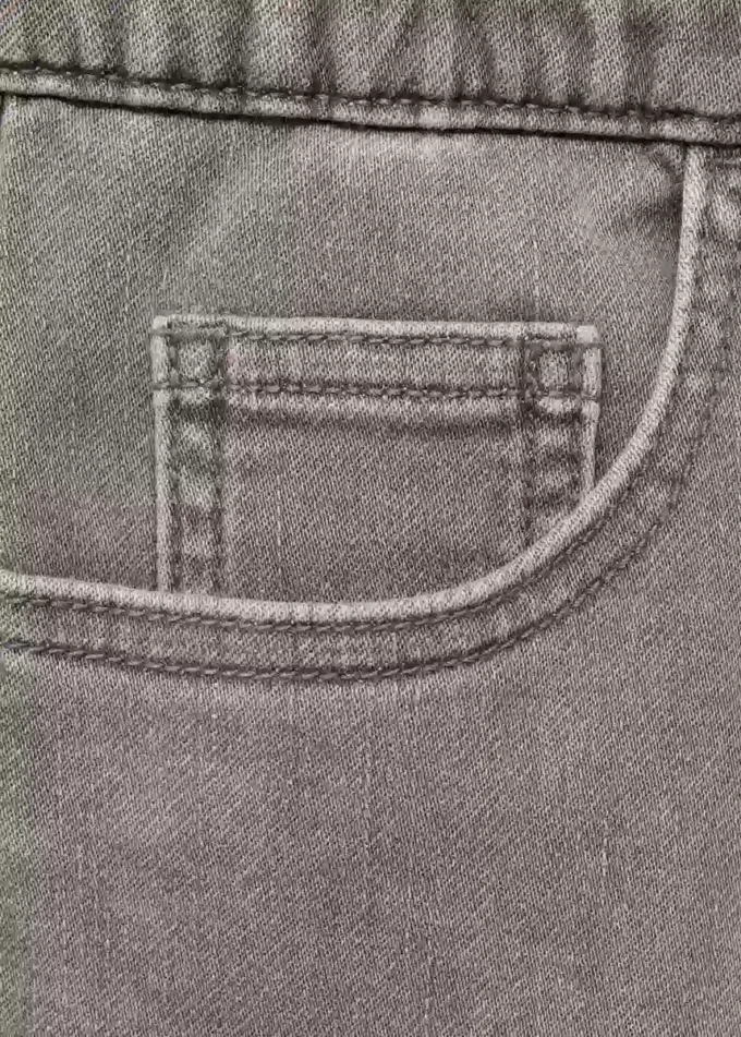 Bermudashorts aus Denim mit Kordelzug