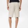 Bermudashorts aus Leinenmischgewebe mit Kordelzug